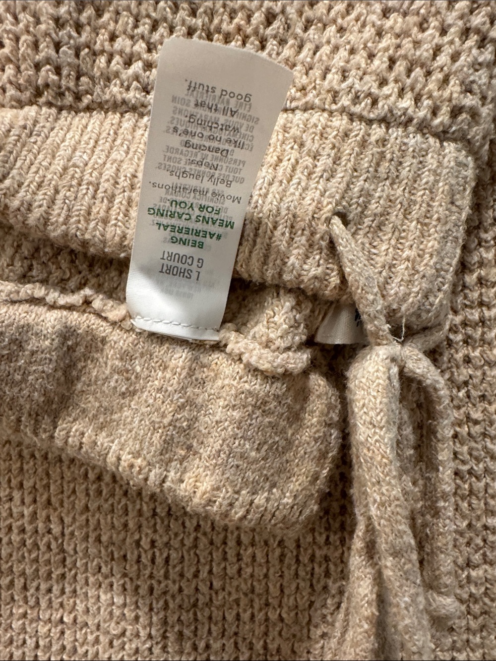 Aerie Neutral Knit sweater and pants matching set - Beige - Picture 4 of 5